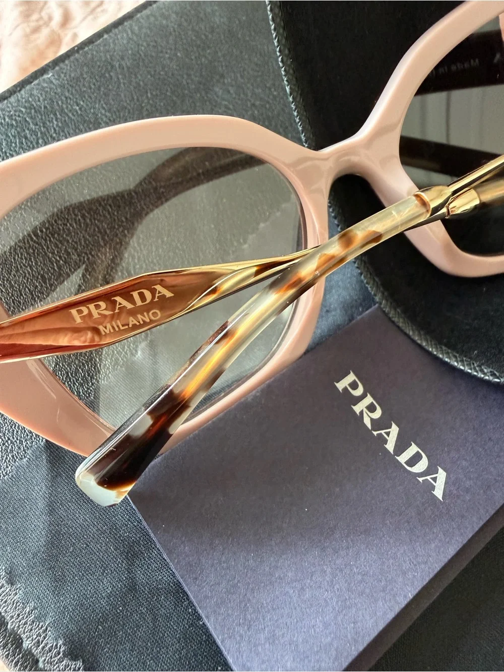 Prada Blush Cat-Eye Sunglasses with Tinted Lenses